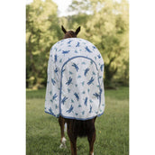 Amigo Couverture Anti-Mouches Pony Dragonfly Print/Silver/Blue/Sage
