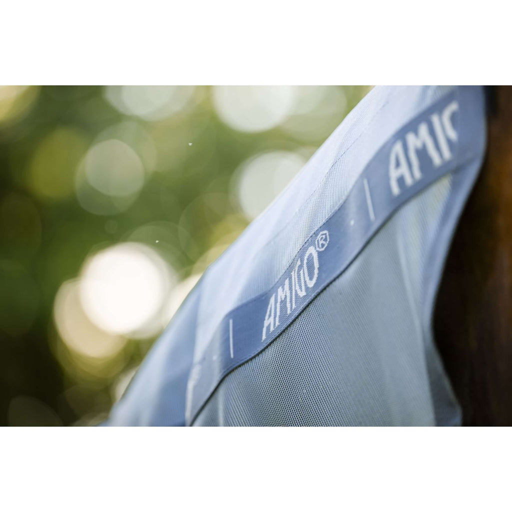 Amigo Couverture Anti-Mouches Integrated Heather Blue/Blue/Silver