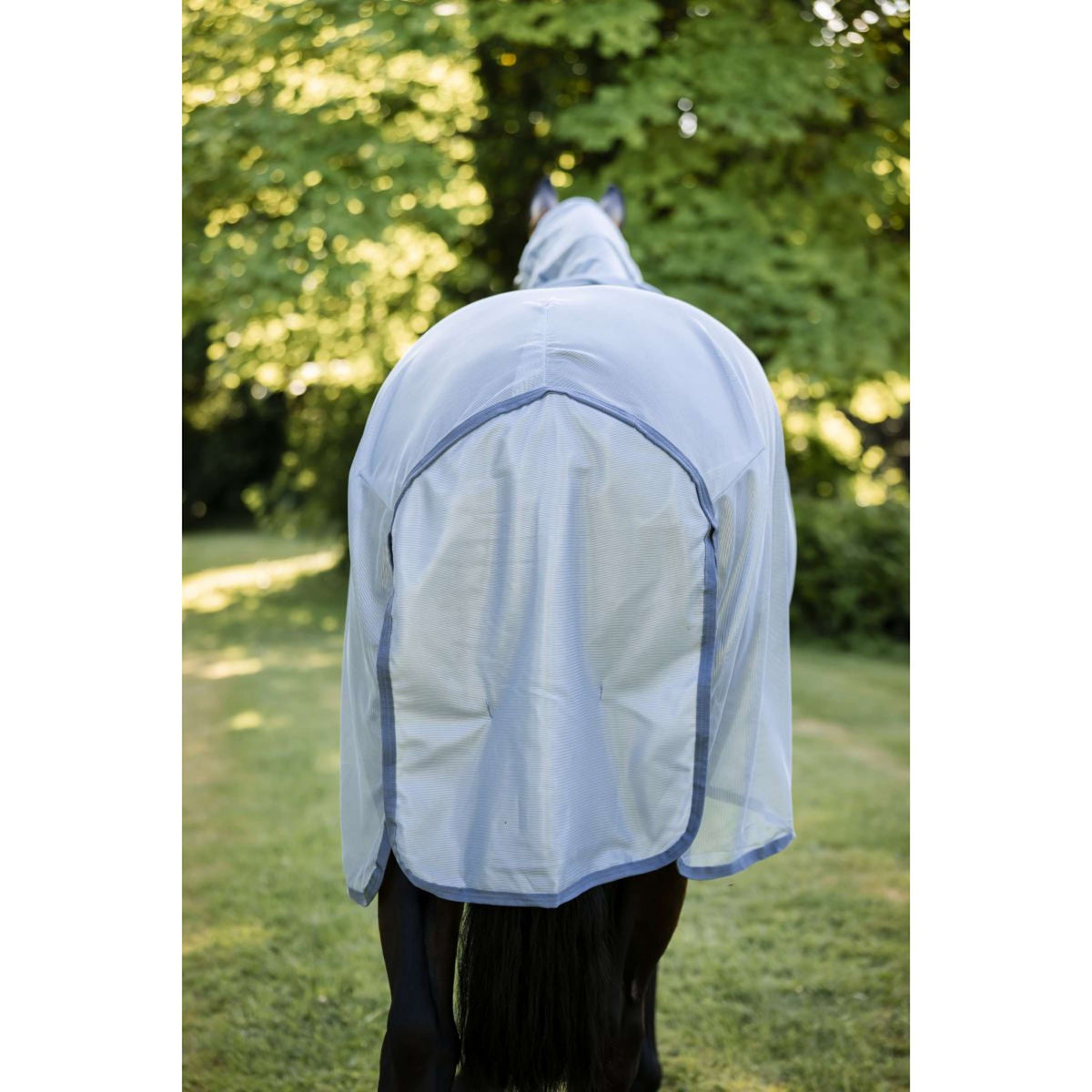 Amigo Couverture Anti-Mouches Integrated Heather Blue/Blue/Silver