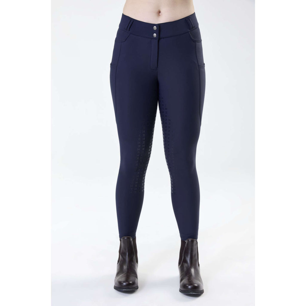 Horseware Pantalon d'équitation d'hiver FlexFit Full Seat Core Navy