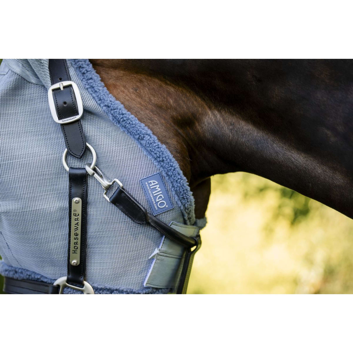 Amigo Masque Anti-Mouches Heather Blue/Blue/Silver