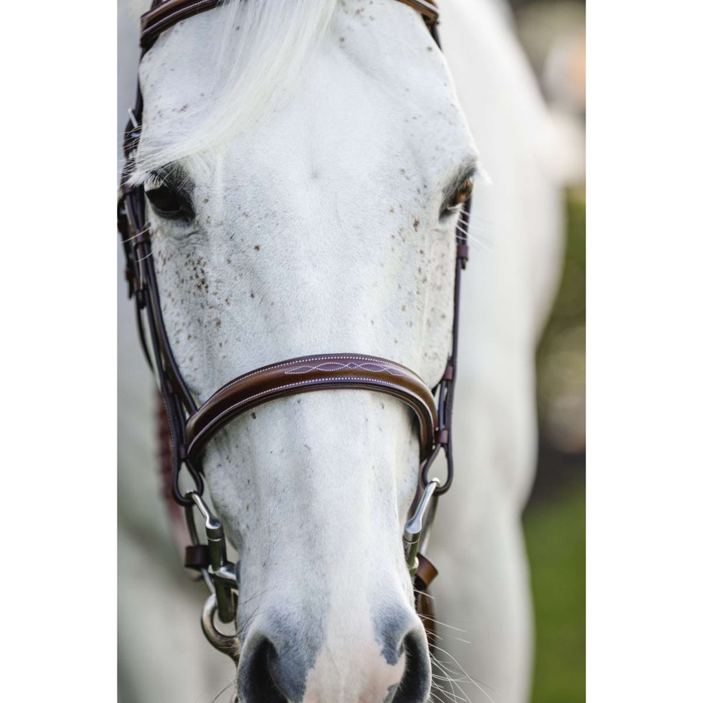 Horseware Bride Hunter Cavesson avec Rênes Dark Tan