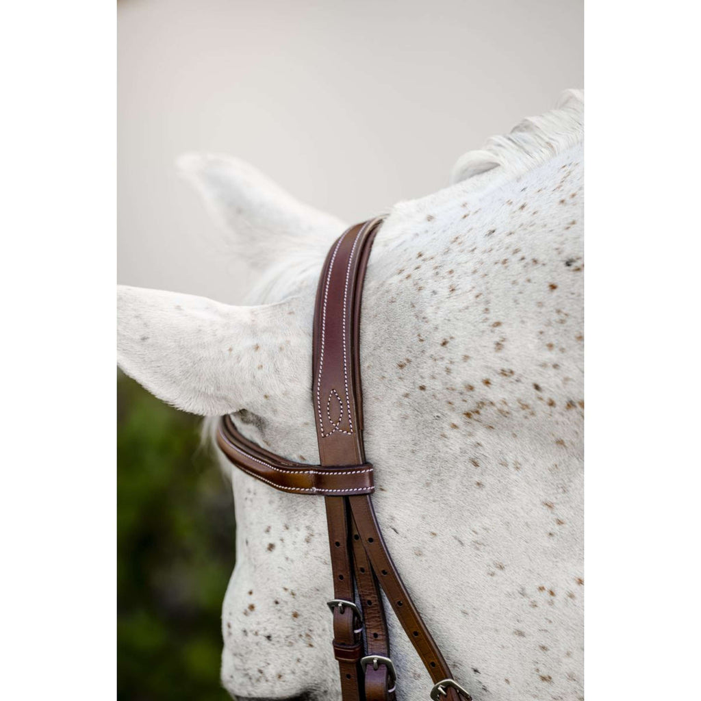 Horseware Bride Hunter Cavesson avec Rênes Dark Tan