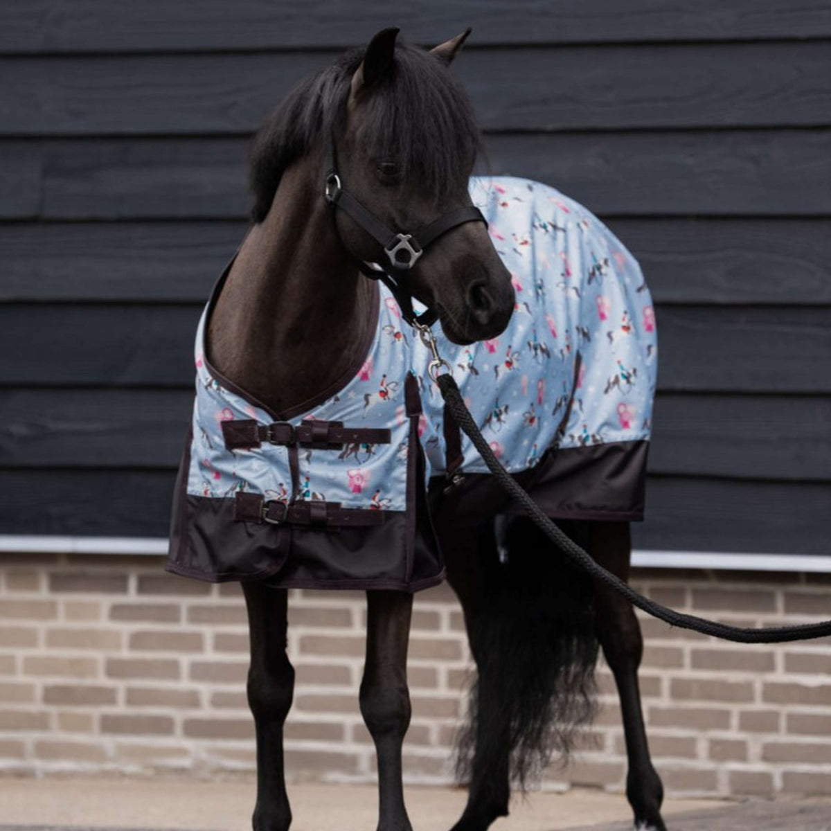 Imperial Riding Couverture d'Extérieur IRHLittle Champion AOP 0g Bleu Clair