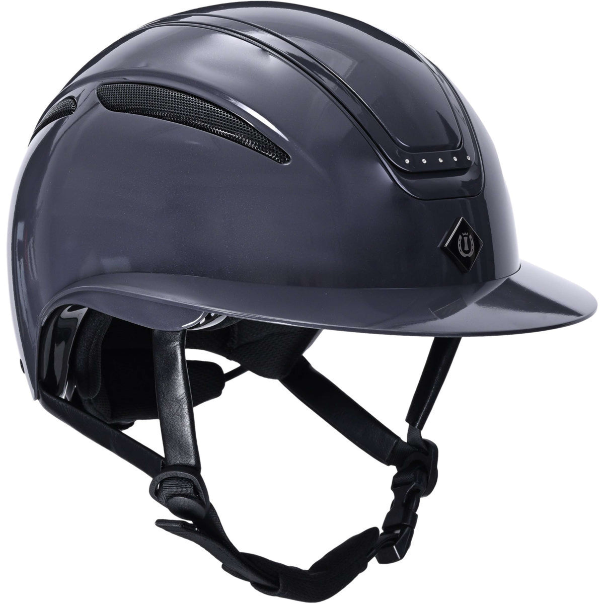 Imperial Riding Bombe IRHOlania Deluxe Big Visor Gris