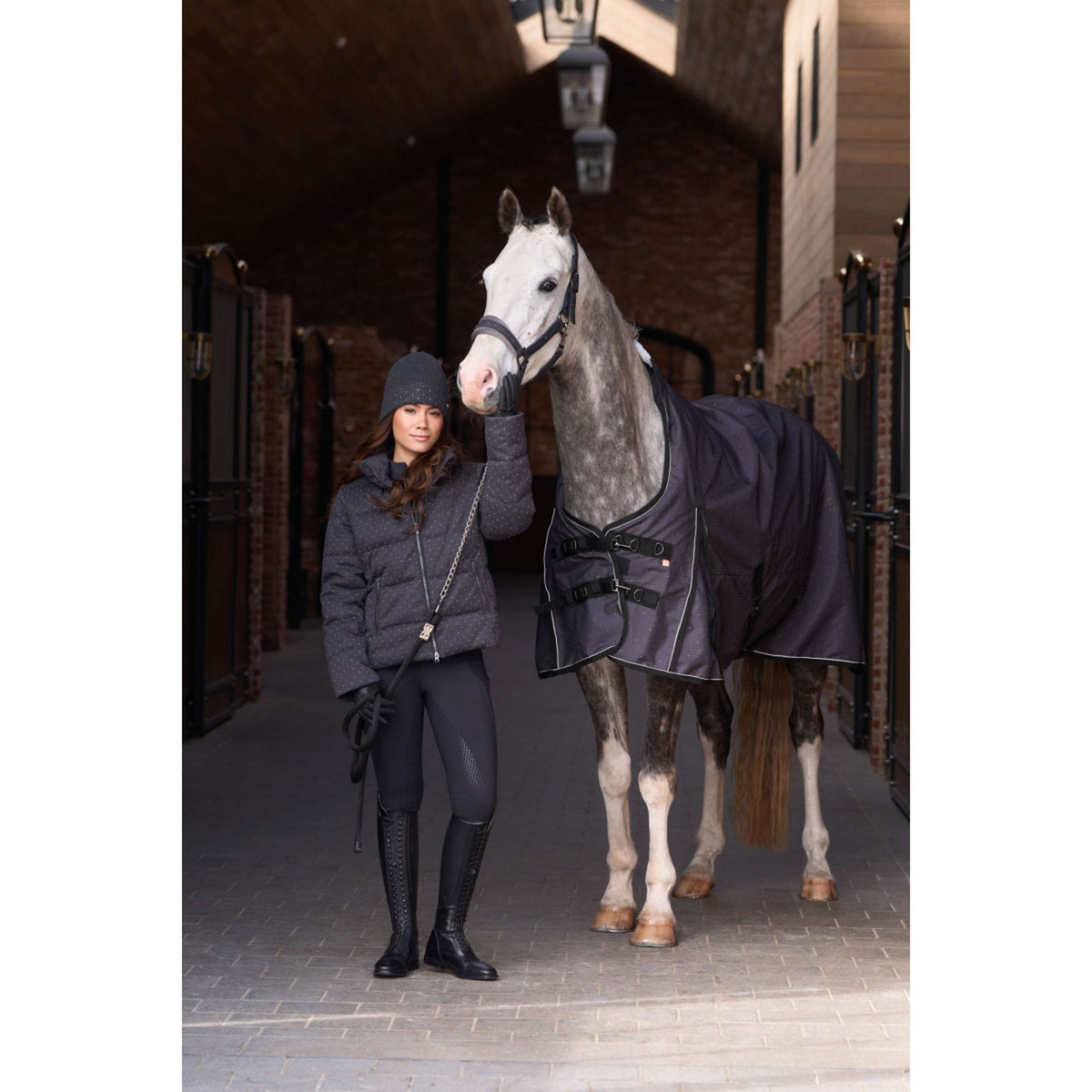 Imperial Riding Licol IRHPenny Herringbone Gris