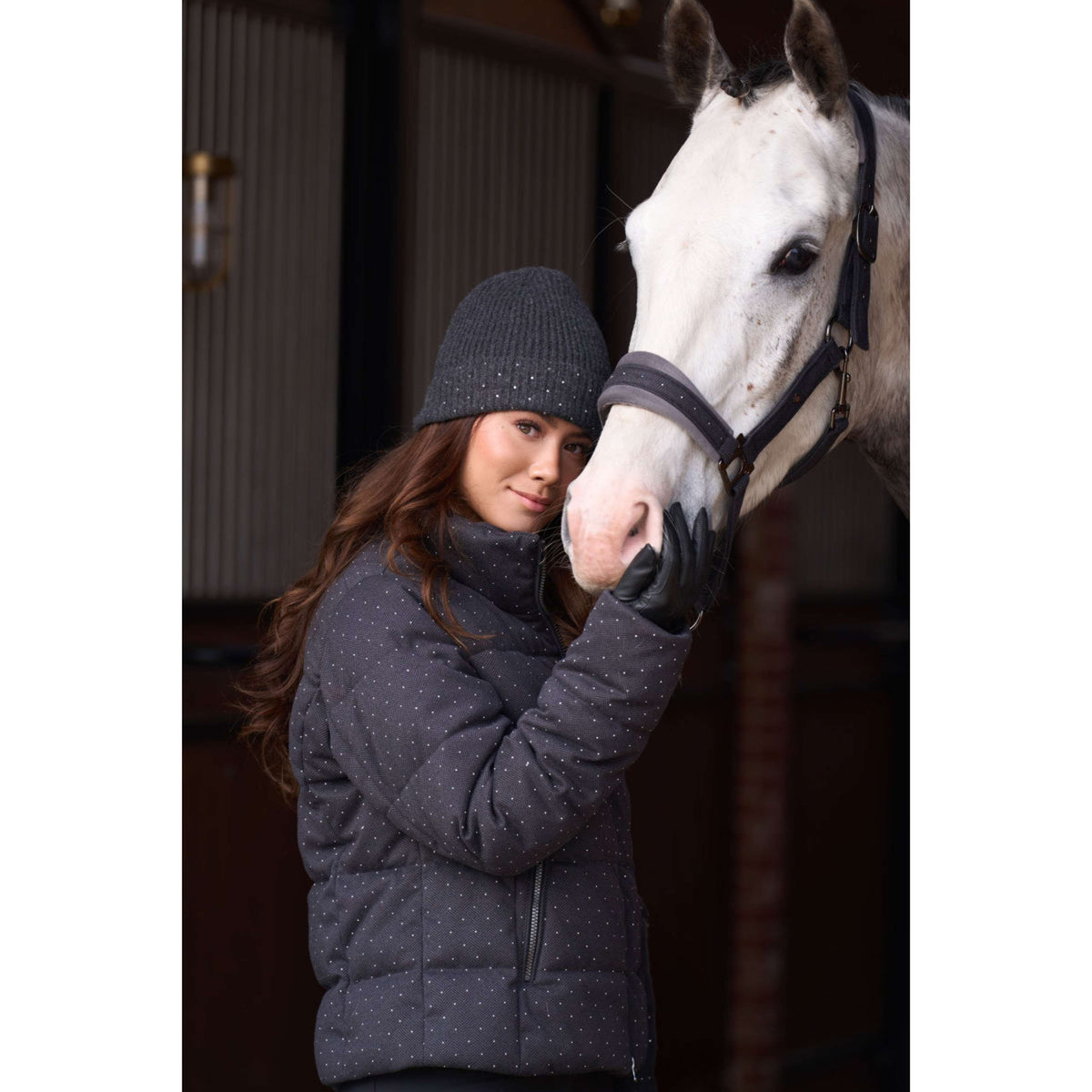 Imperial Riding Bonnet IRHChilly Sparkle Gris