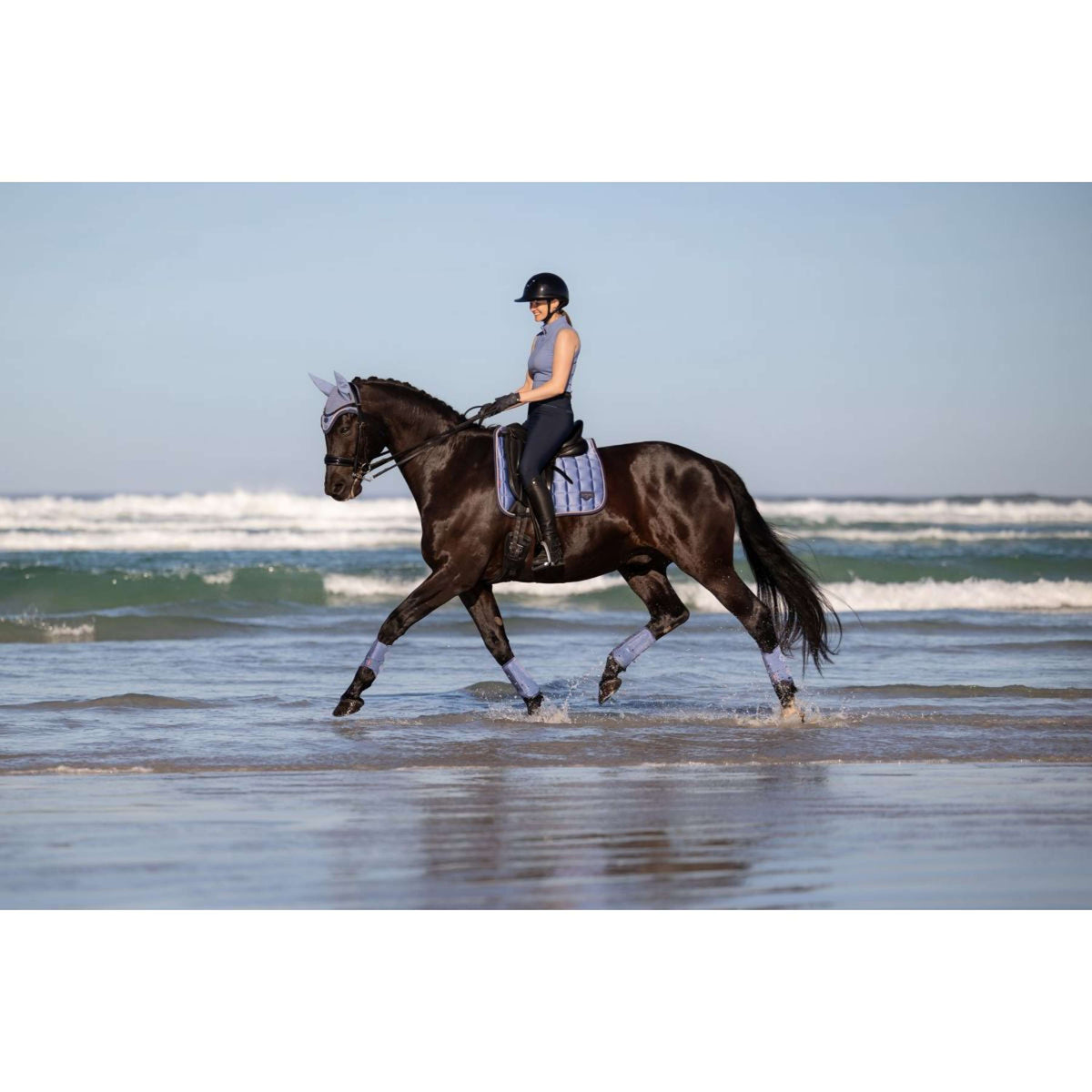 LeMieux Tapis de Selle Loire Classic Square Dressage Powder Blue