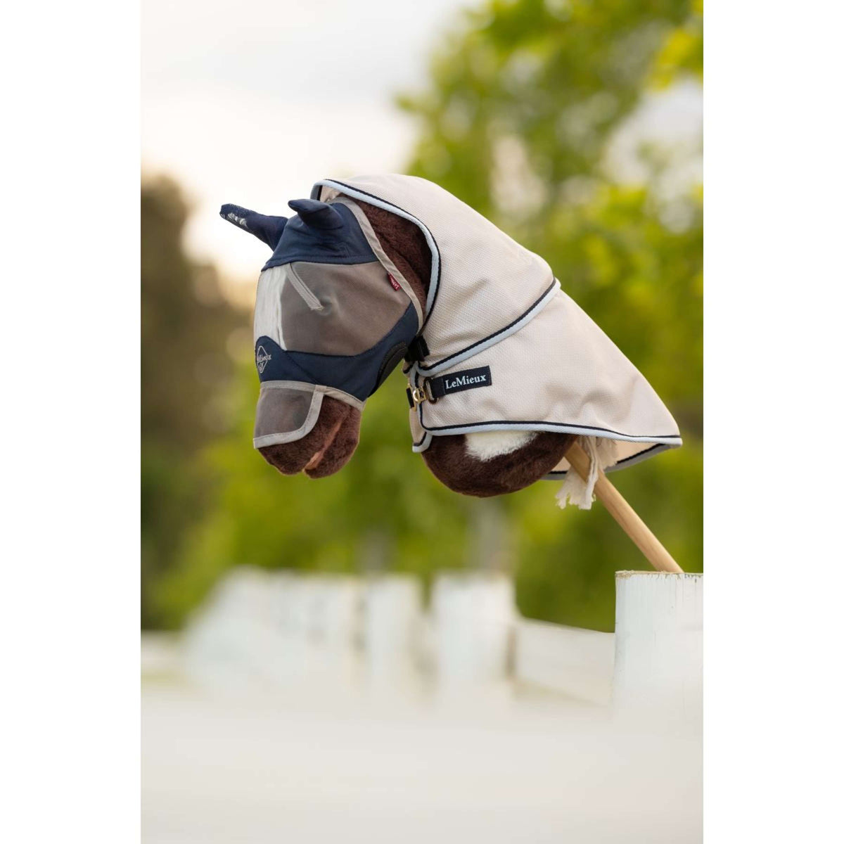 LeMieux Hobby Horse Couverture anti-mouches Gris