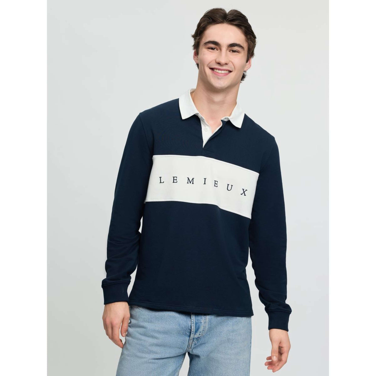 LeMieux Polo de Rugby Hommes Marin