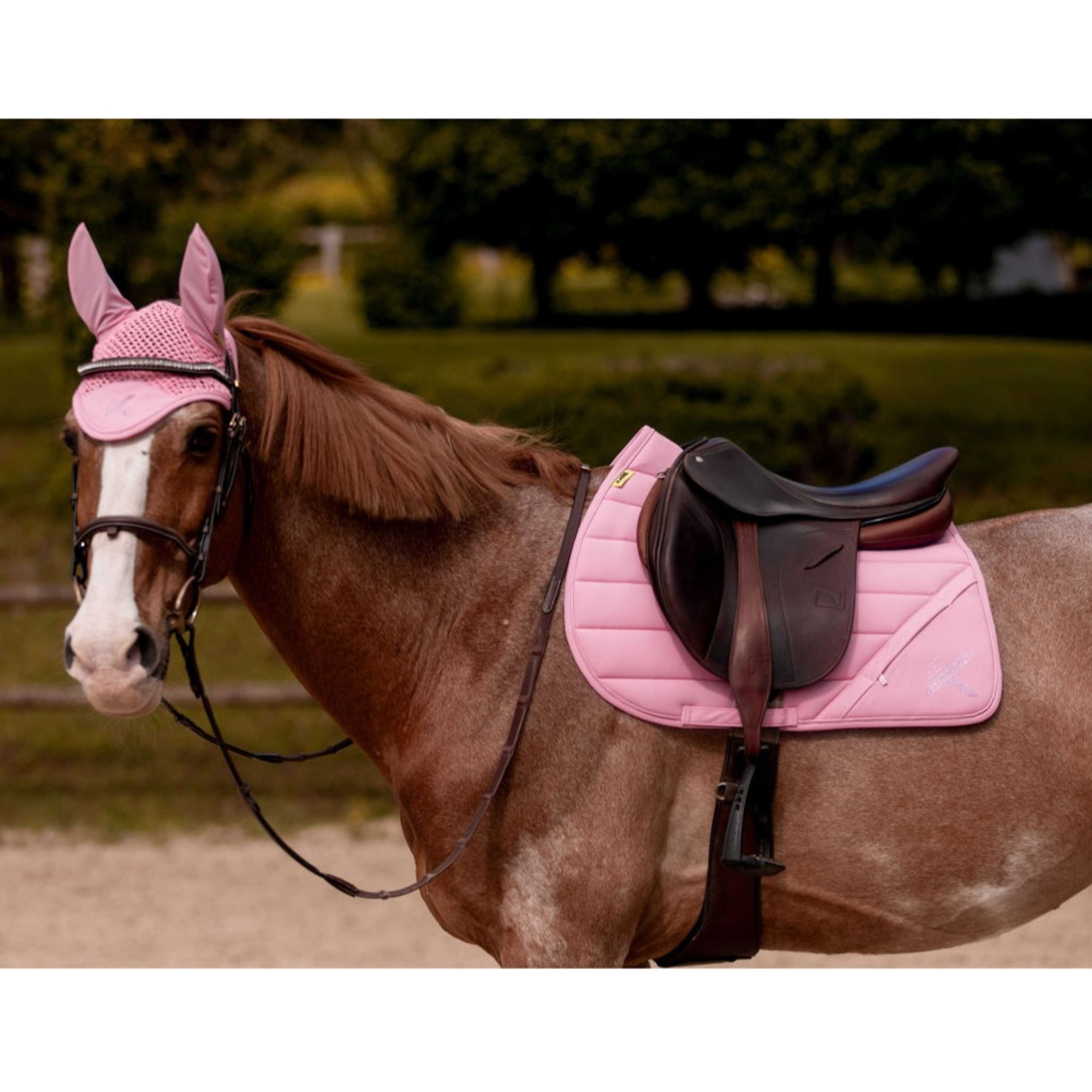 K by EQUITHÈME Tapis de Selle Vega Polyvalence Rose