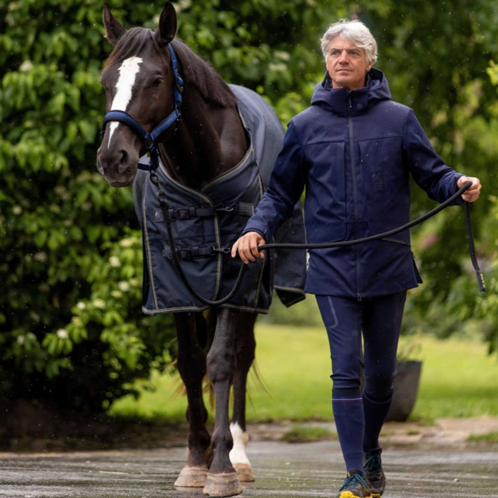 K by EQUITHÈME Corde pour Licol Triton avec Mousqueton Noir