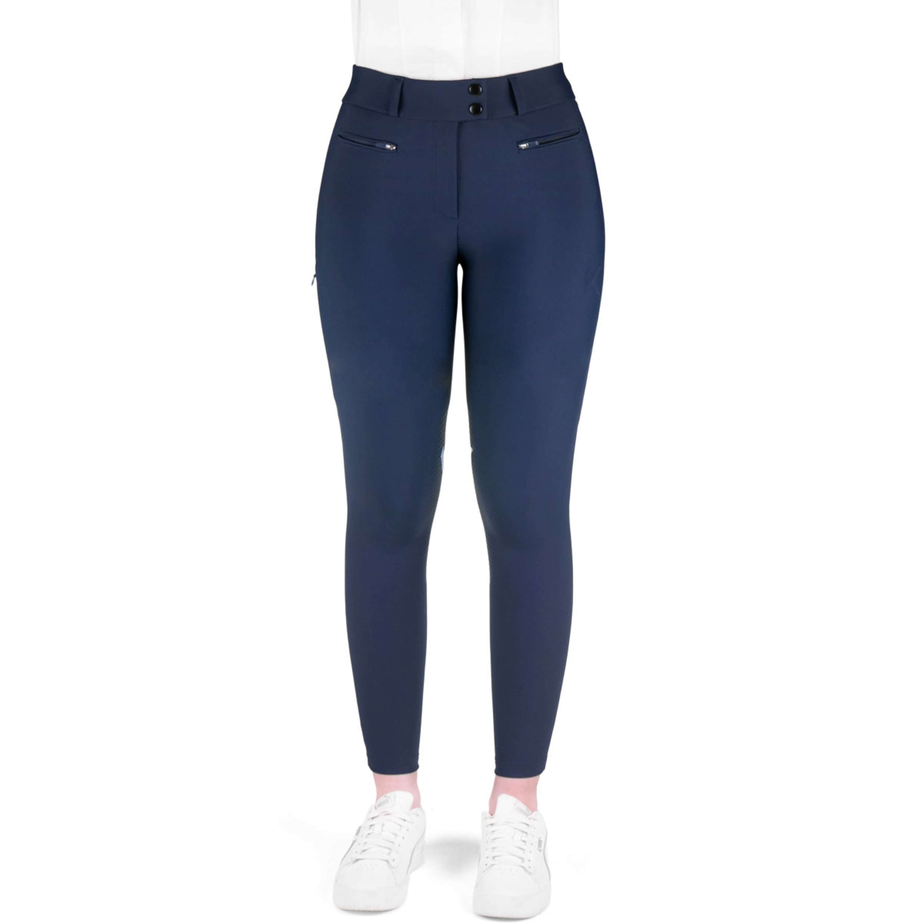 K by EQUITHÈME Pantalon d'Équitation Explore Full Grip Marine