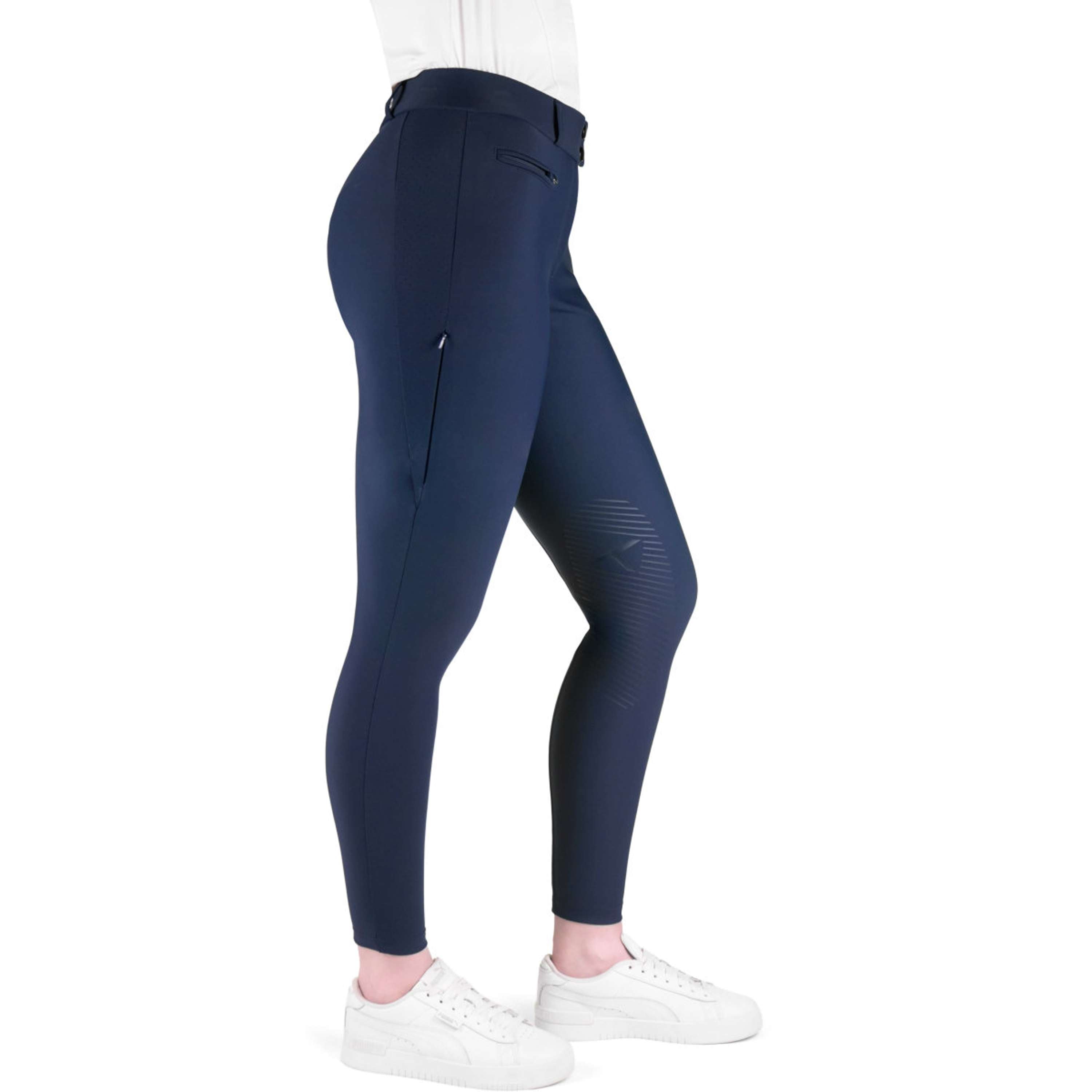 K by EQUITHÈME Pantalon d'Équitation Explore Full Grip Marine