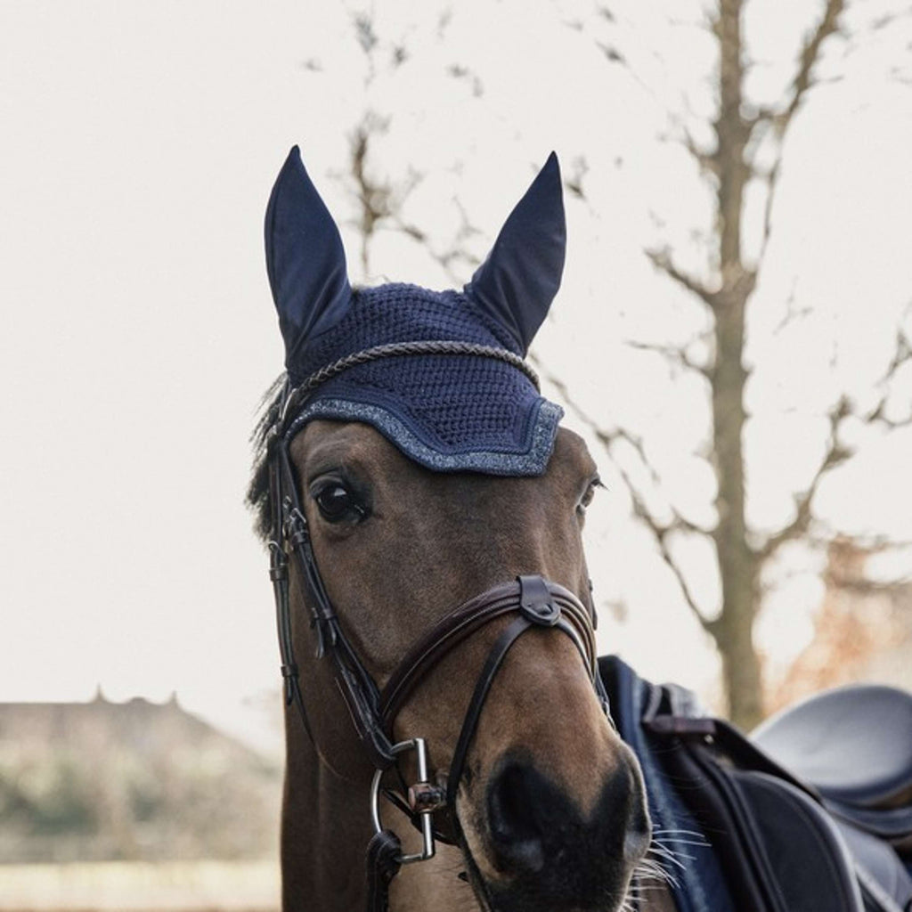 Kentucky Bonnet Anti-Mouches Wellington Glitter Stone Marin foncé