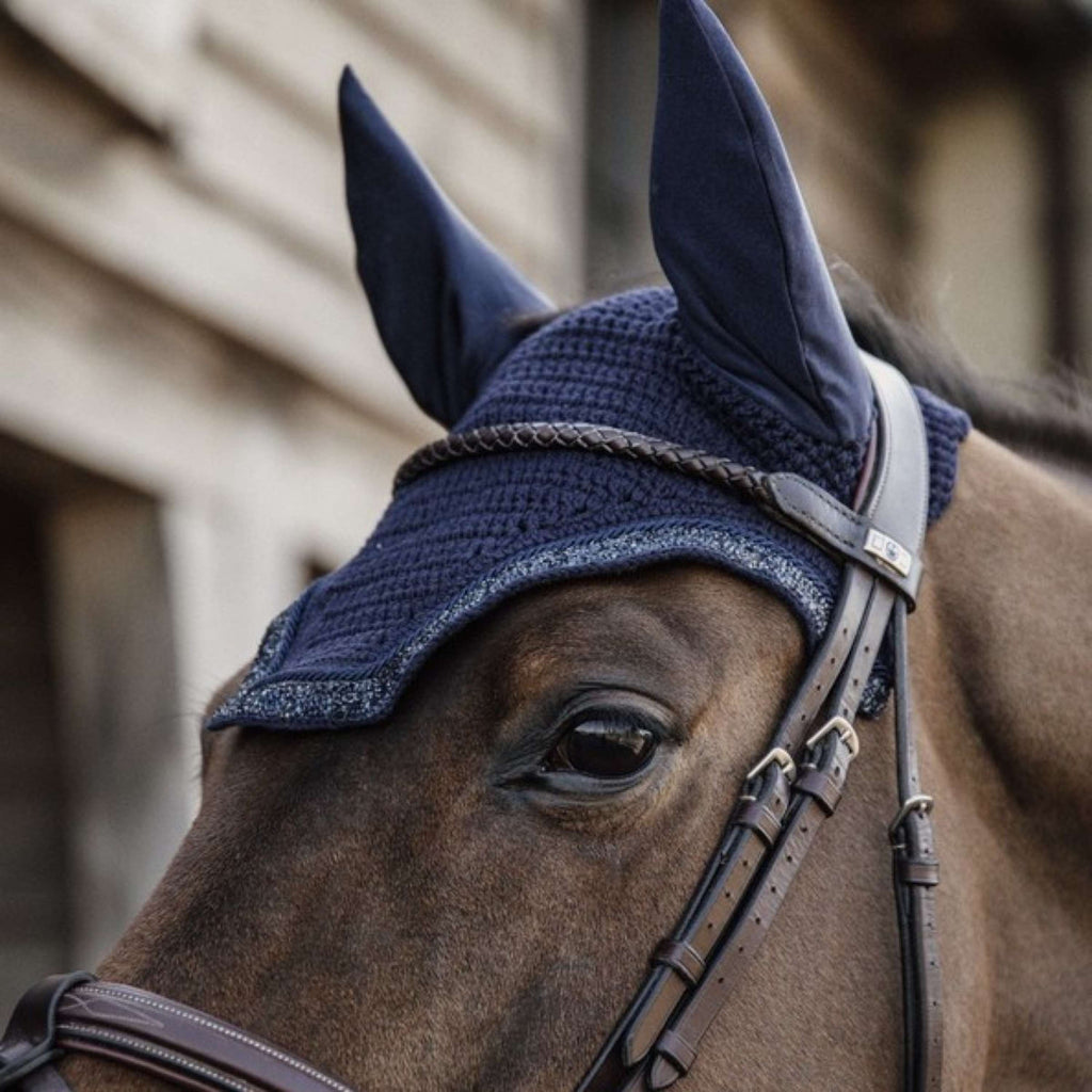 Kentucky Bonnet Anti-Mouches Wellington Glitter Stone Marin foncé