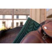 Kentucky Tapis de Selle Velvet Mini Pearls de Saut Pine Green