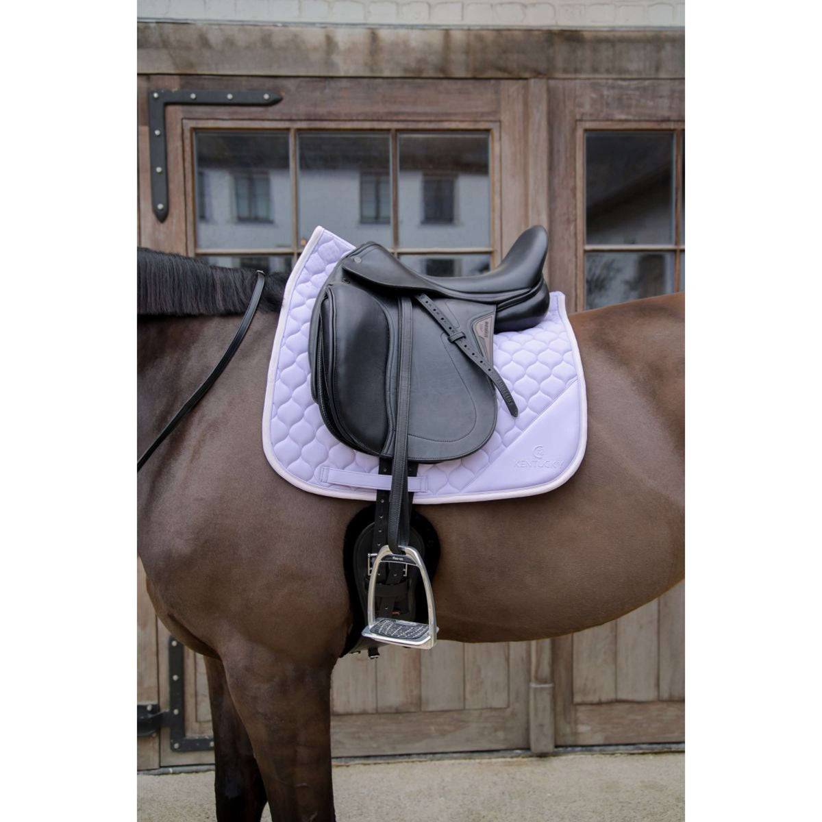 Kentucky Horsewear Tapis de Selle Softshell Onion Quilt Dressage Violet clair/Rose clair