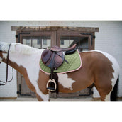 Kentucky Horsewear Tapis de Selle Softshell Onion Quilt de Saut Kaki/Vieux Rose