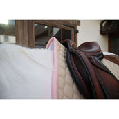 Kentucky Horsewear Tapis de Selle Softshell Onion Quilt de Saut Beige/Vieux Rose