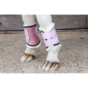 Kentucky Horsewear Guêtres Sheepskin Glitter Unicorn Rose Vieux