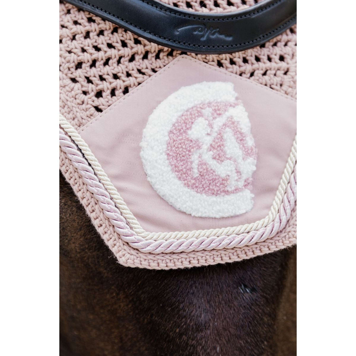 Kentucky Bonnet Anti-Mouches Wellington Soundless 3D Logo Rope Rose clair