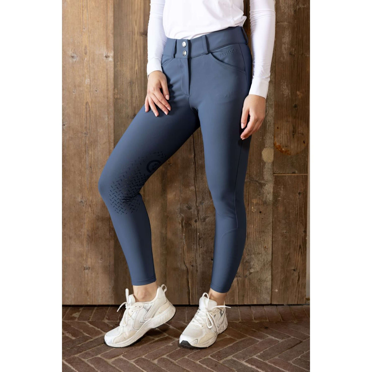 Kentucky Pantalon d'Équitation Miami Knee Grip Femme Bleu Océan