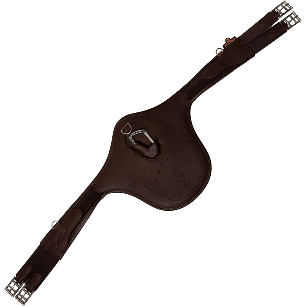 Kentucky Horsewear Sangle d'Obstacle Rabat Ventral Anatomic Marron