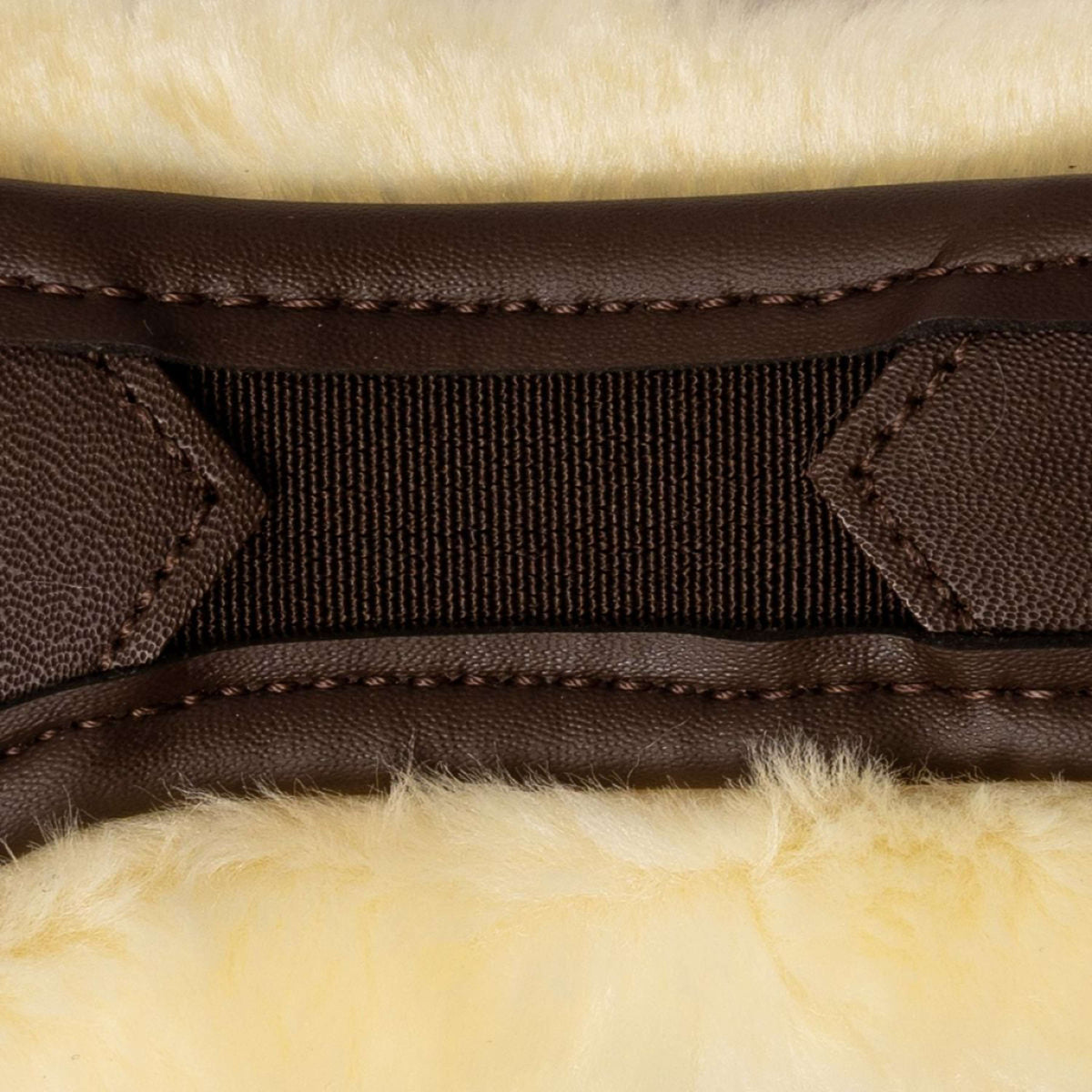 Kentucky Horsewear Sangle d'Obstacle Anatomic Sheepskin Marron
