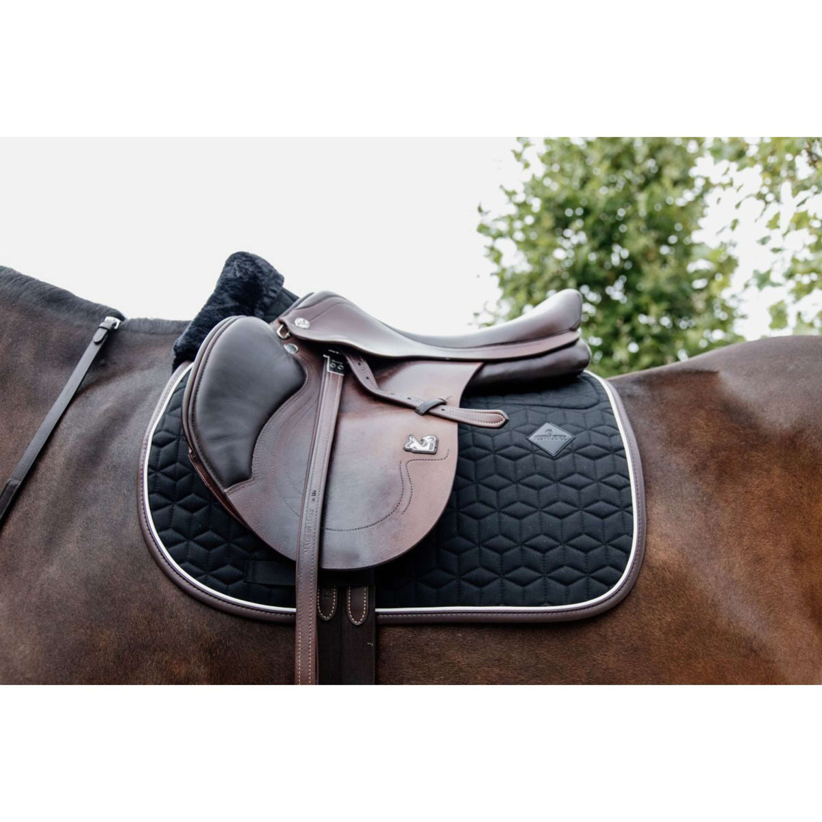 Kentucky Tapis de Selle Skin Friendly de Saut Noir