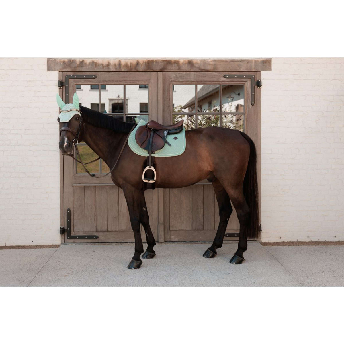Kentucky Tapis de Selle Velvet de Saut Menthe