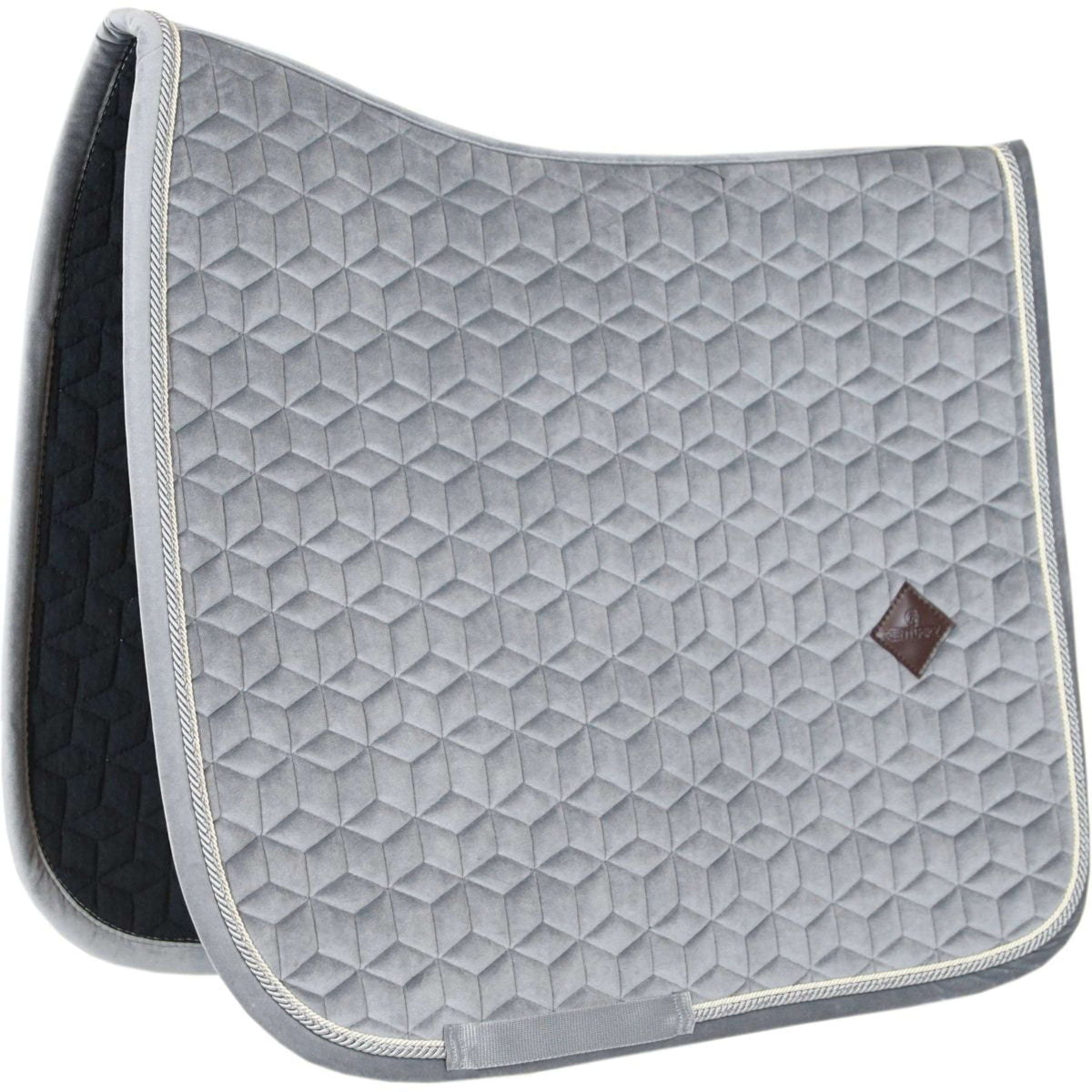 Kentucky Tapis de Selle Basic Velvet Dressage Gris