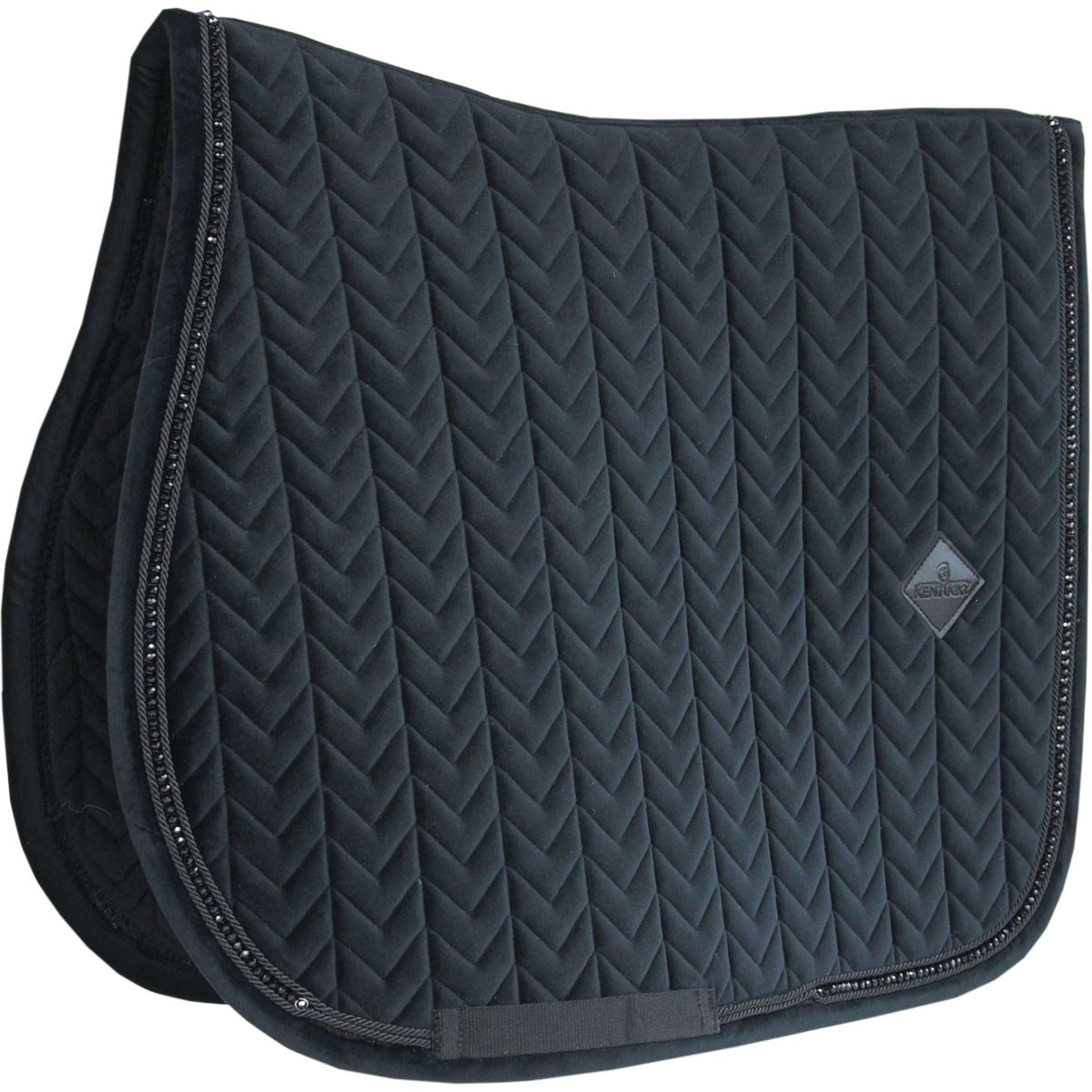 Kentucky Tapis de Selle velours Pearls de Saut Noir