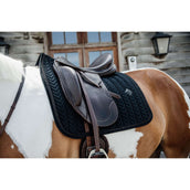Kentucky Tapis de Selle velours Pearls Dressage Noir