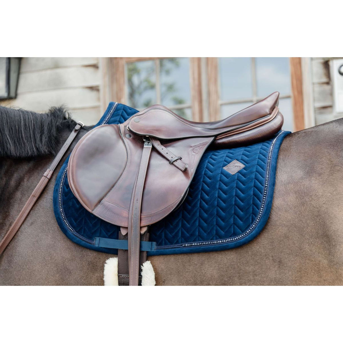 Kentucky Tapis de Selle velours Pearls de Saut Marin