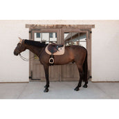 Kentucky Tapis de Selle Velvet Mini Pearls de Saut Beige