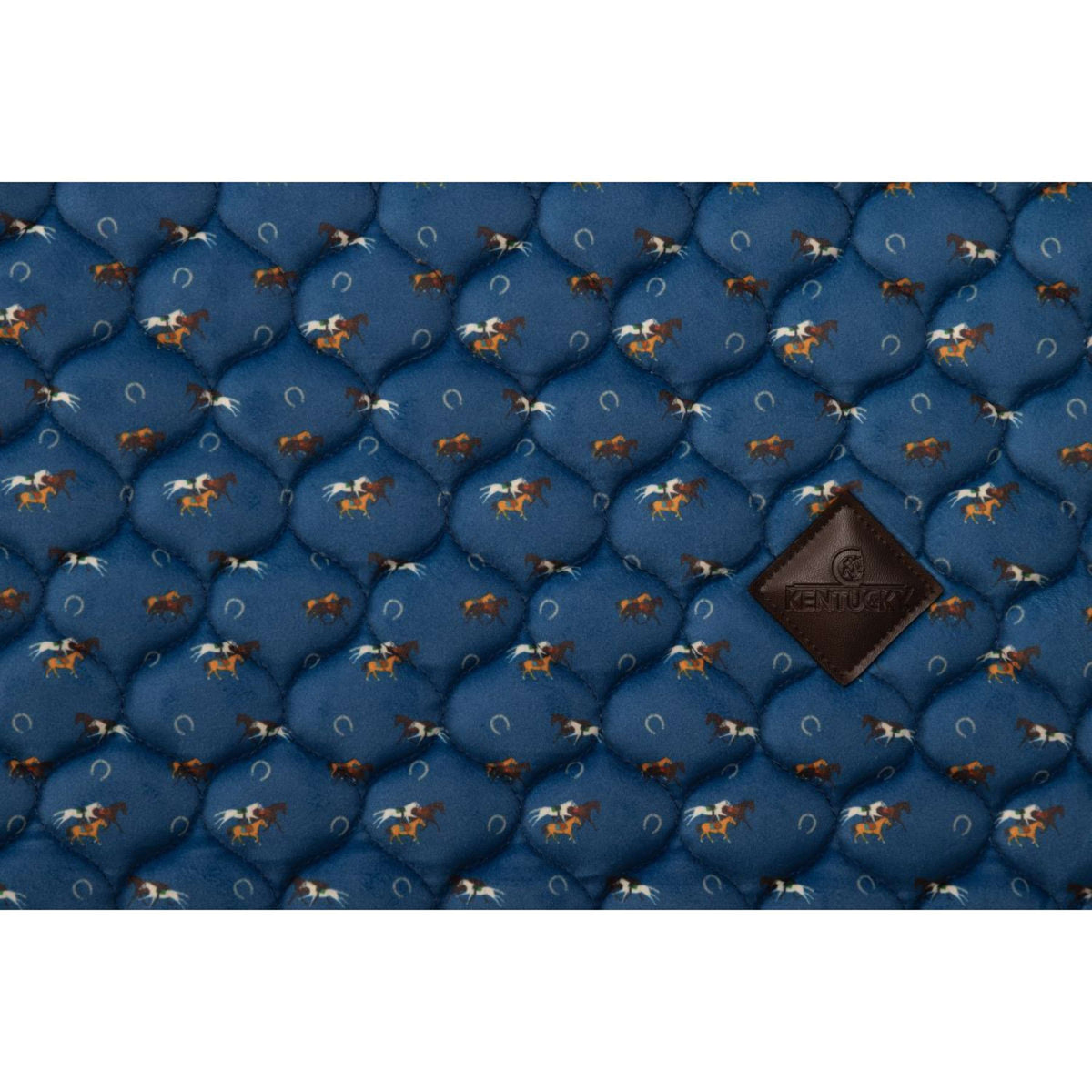 Kentucky Tapis de Selle Velvet Horse Printing Marin