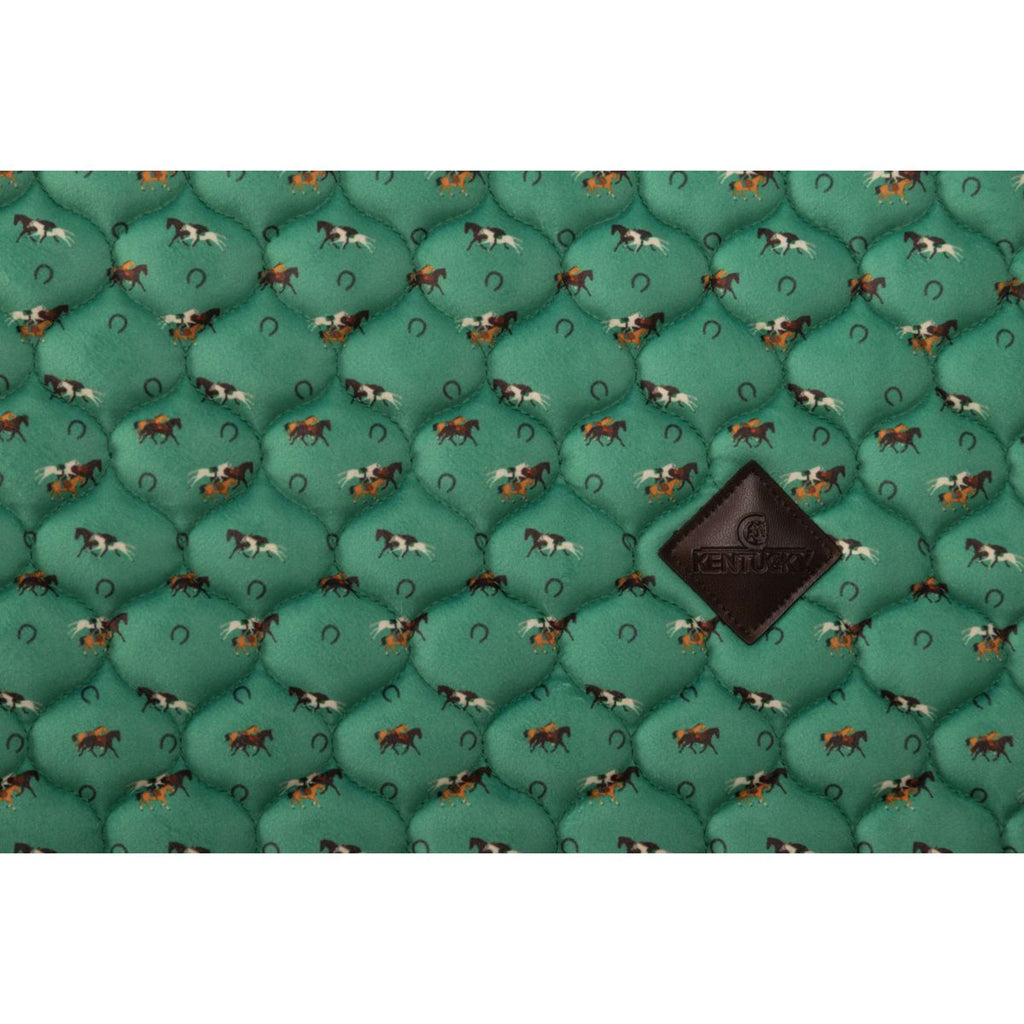 Kentucky Tapis de Selle Velvet Horse Printing de Saut Vert