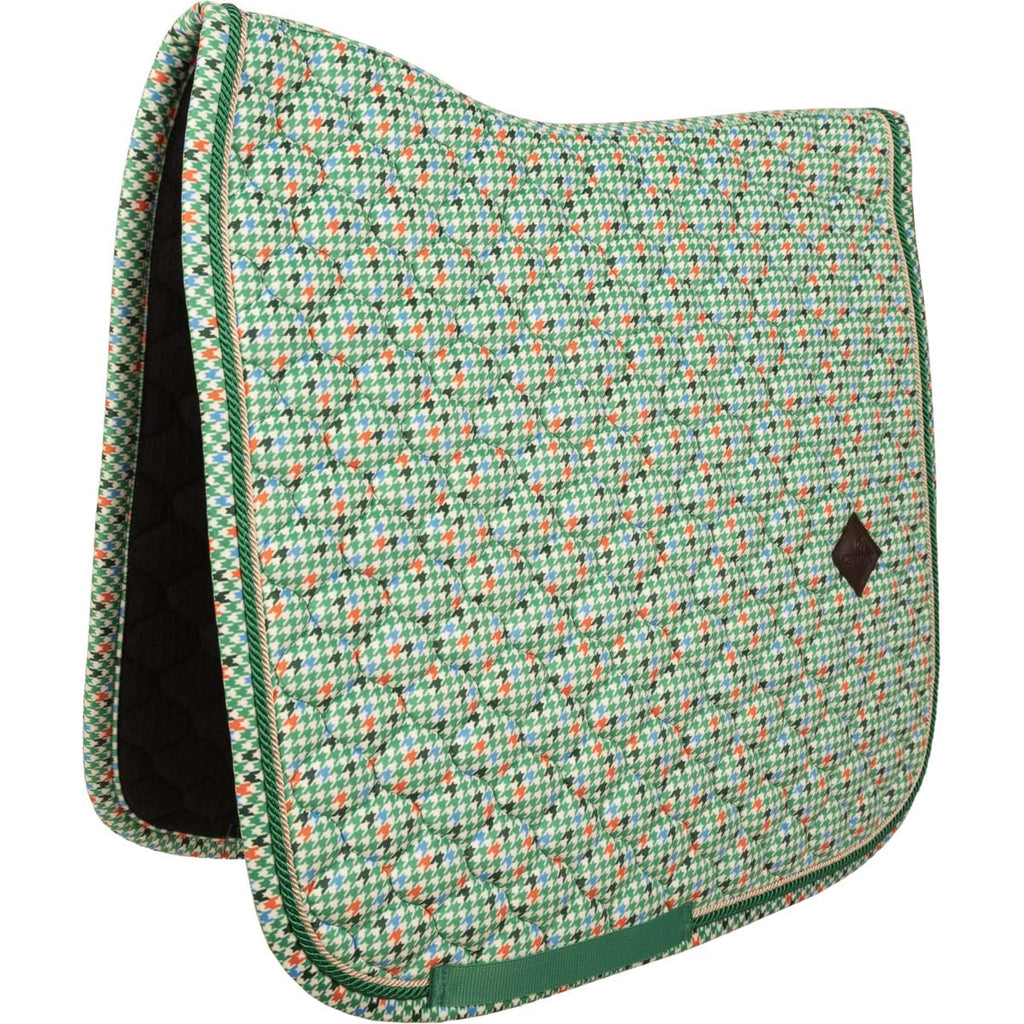 Kentucky Tapis de Selle Velvet Pied De Poule Dressage Vert clair