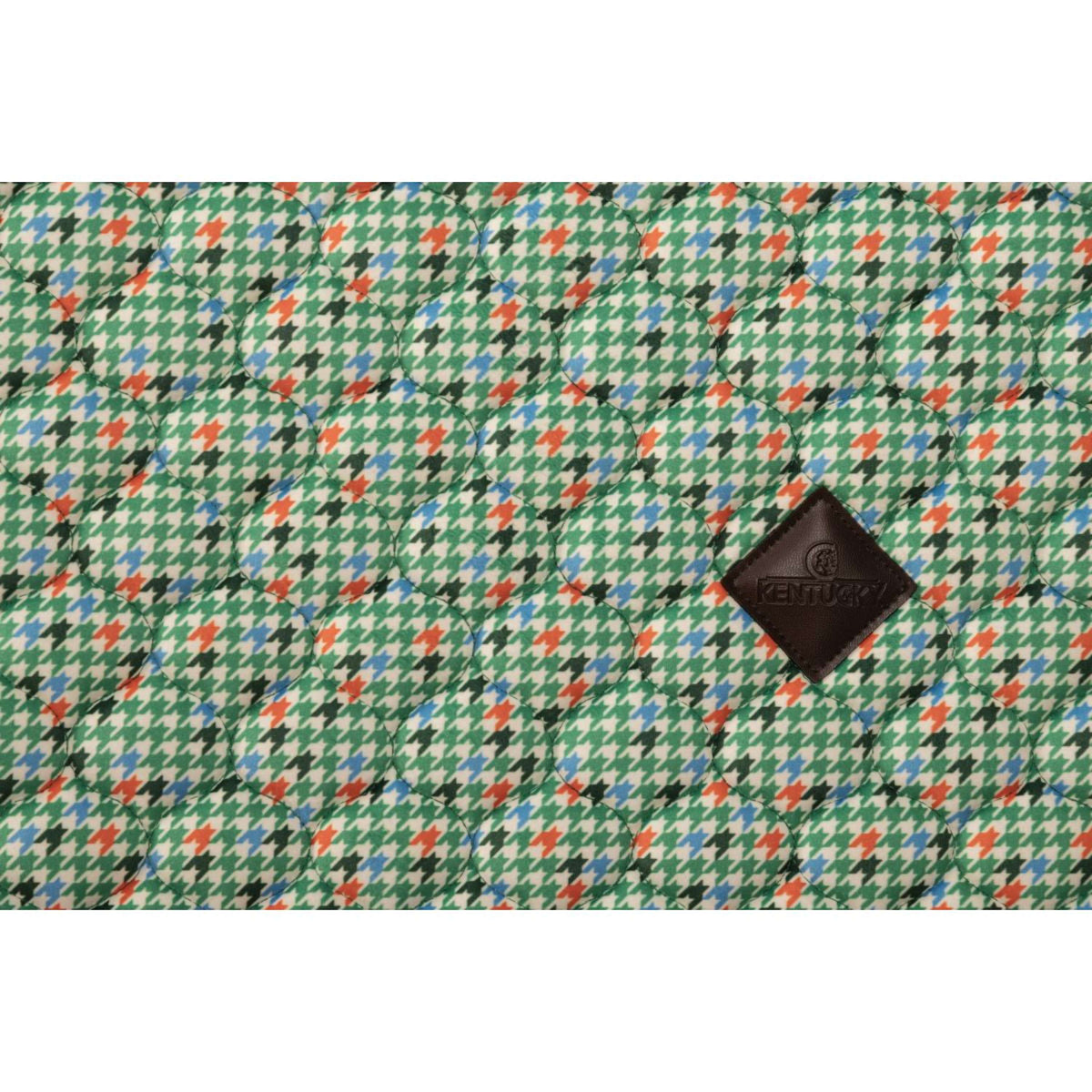 Kentucky Tapis de Selle Velvet Pied De Poule Vert clair