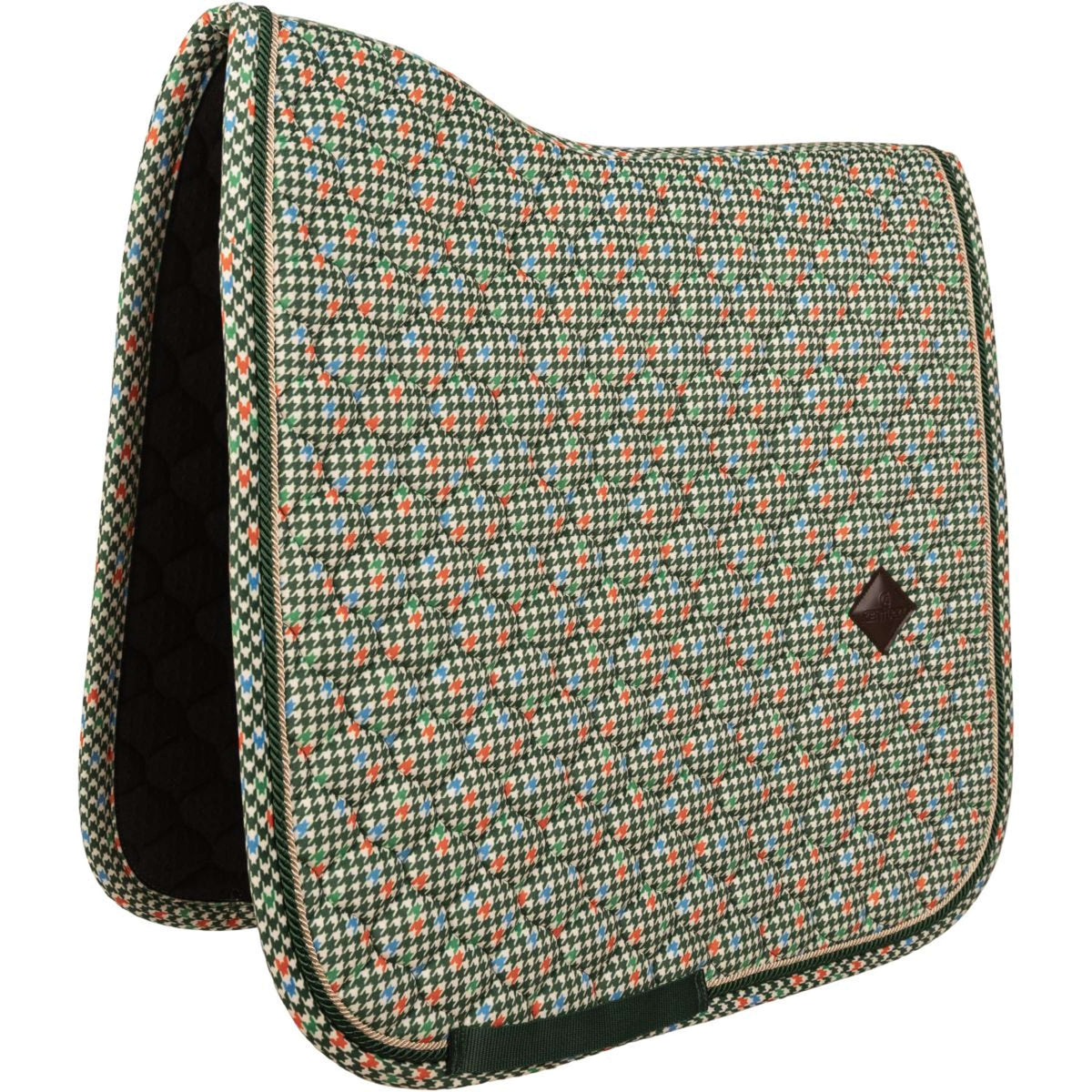 Kentucky Tapis de Selle Velvet Pied De Poule Dressage Vert foncé