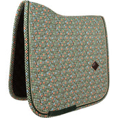 Kentucky Tapis de Selle Velvet Pied De Poule Dressage Vert foncé