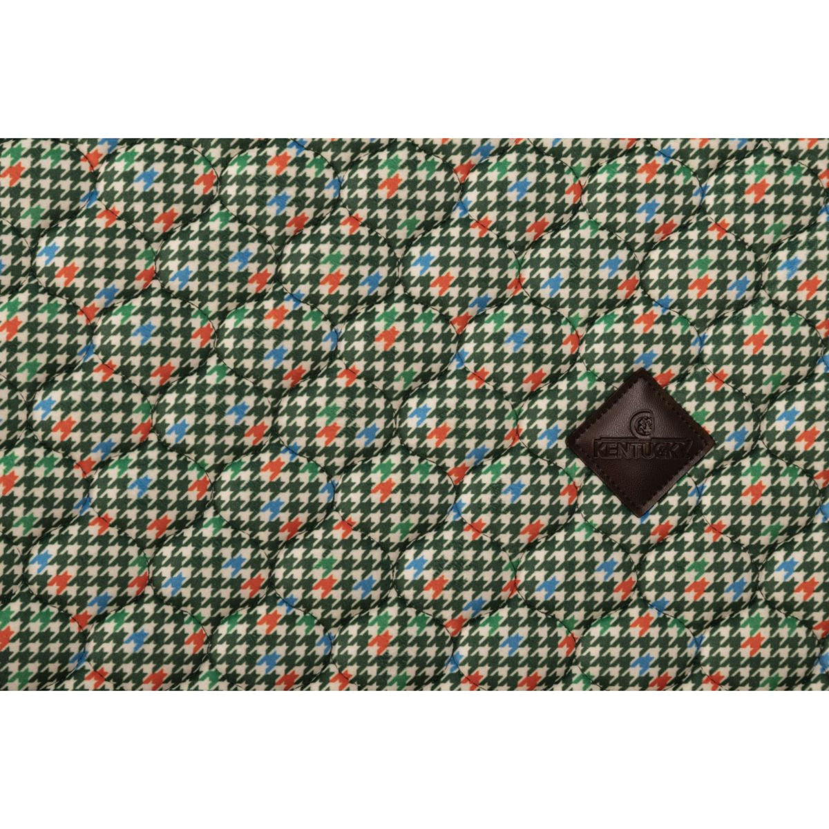 Kentucky Tapis de Selle Velvet Pied De Poule Vert foncé