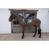 Kentucky Tapis de Selle Velvet Pied De Poule de Saut Vert foncé