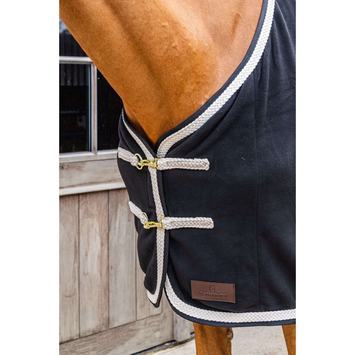 Kentucky Couverture Polaire Plaited Noir