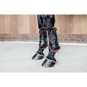 Kentucky Horsewear Protèges-Tendons Bamboo Elastic Vegan Sheepskin Noir/Beige