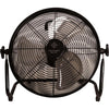 Kentucky Ventilateur sans fil avec Batterie et Chargeur Noir