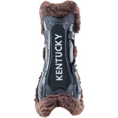 Kentucky Horsewear Protèges-Tendons Bamboo Elastic Vegan Sheepskin Noir/Beige