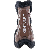 Kentucky Horsewear Protèges-Tendons Bamboo Elastic Vegan Sheepskin Marron/Noir