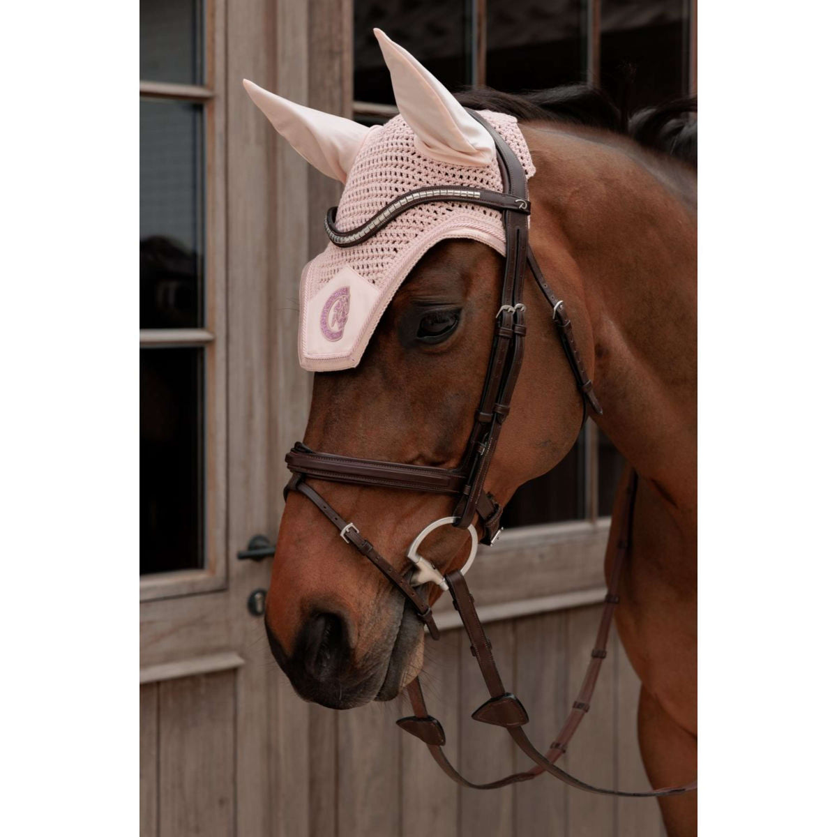 Kentucky Bonnet Anti-Mouches Wellington Sparkling Logo Old Rose
